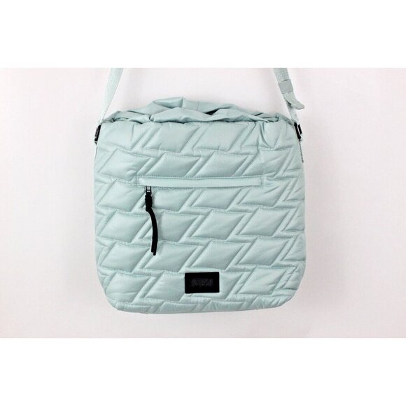 Gymshark Women Tote Premium Collection Yoga Quilted Frost Teal Size 12.5x13x5.3 - Picture 6 of 13